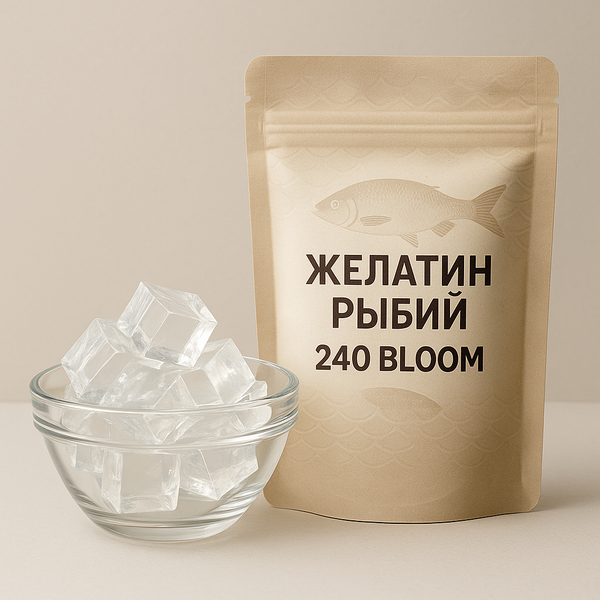 Желатин пищевой рыбий 240 Bloom 200 гр